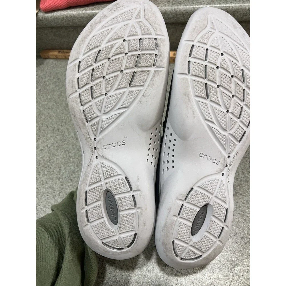 CROCS LiteRide 360 Pacer Black Sneaker Lace-up Waterproof Casual 10